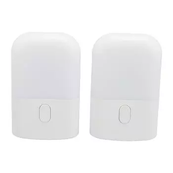 2 шт. интеллектуальный ночник с регулируемой яркостью, теплый свет, 0,5 Вт, светодиодные датчики освещения, подключаемый ночник для Bedr EU Plug 220240V