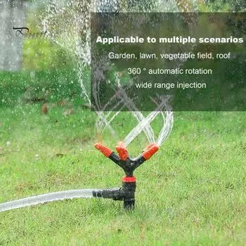 2 шт. ирригационные спринклеры, вращение на 360 градусов, 5-в-1, большая площадь покрытия, 5 рычагов, автоматический полив, регулируемый угол, двор, газон, теплица, овощи 2pcs