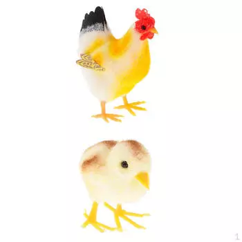 2 шт., искусственная фигурка курицы, украшение для сада и дома на открытом воздухе