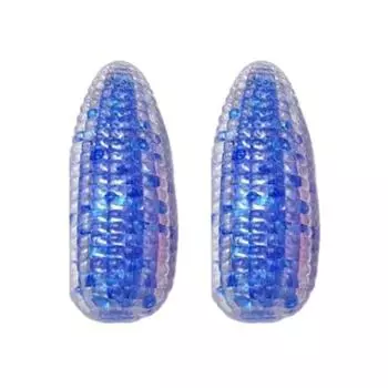 2 шт. Искусственная кукуруза, игрушка для сжимания, снятие тревоги и стресса, прозрачная кукуруза, сенсорная игрушка для сжимания, для подростков и взрослых, мягкая TPR, успокаивающая овощная игрушка-непоседа 2pcs