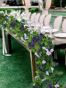 2 шт. искусственная лиана 240 см виноградная лоза зеленые листья гирлянда искусственные розы цветы для свадебной арки DIY сад стена украшение для дома вечеринка бордовый