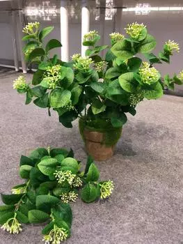 2 шт. искусственные цветы для искусственных растений, зелень, искусственные цветы, искусственные пластиковые цветочные растения, искусственные цветы жасмина для улицы, устойчивые к ультрафиолетовому излучению