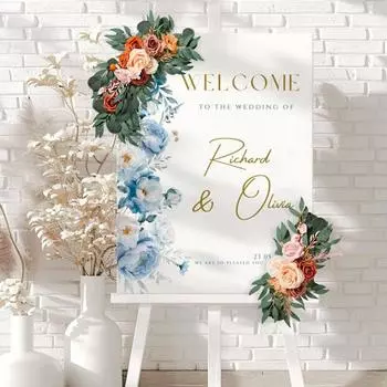 2 шт. искусственные цветы для свадебной арки, приветственный ряд цветов, искусственный цветок для свадебной вечеринки, свадебной арки в отеле, декоративные гирлянды для вечеринки 2 Pcs белый