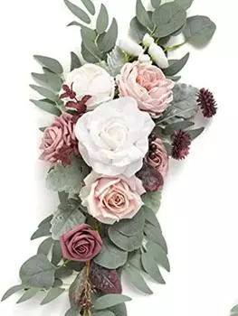 2 шт. искусственные цветы гирлянда свадебная арка цветы своими руками искусственные цветочные композиции вечеринка приветственная церемония знак и прием фон цветочное украшение красный