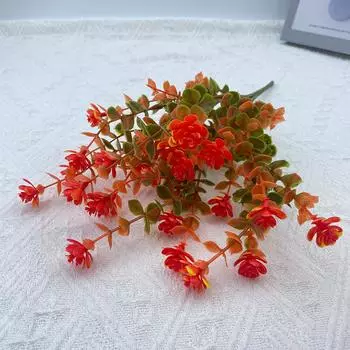 2 шт. Искусственные цветы Искусственный букет на День благодарения Хэллоуин Дом Свадебная вечеринка Осень Наружный Садовый декор Урожайный декор 2pcs