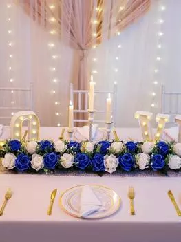 2 шт. искусственные цветы свадебные украшения искусственные цветы шелковые цветочные композиции обеденный стол центральный элемент роза цветок для комнаты декор стола для приема гостей красный