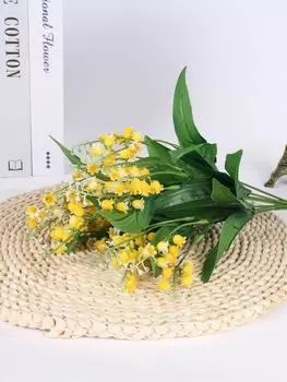 2 шт. искусственные растения цветы колокольчика искусственные растения пластиковые цветы искусственная трава для дома и сада наружное украшение рабочего стола фуксия