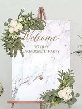 2 шт. искусственные свадебные арки цветы Swag для DIY свадебная церемония приветствия знак фон Милая стол стул украшение дома розовый