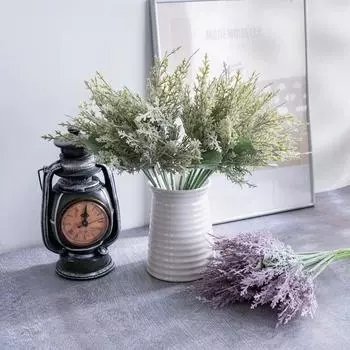 2 шт. искусственные ветки искусственные зеленые стебли пластиковые веточки искусственные листья шпажки для Рождества поделки своими руками венки изготовление товаров для дома украшения