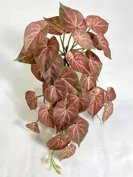 2 шт. искусственные зеленые растения укропа, настенные подвесные искусственные растения для дома, обеденного стола, гостиной, свадебного украшения для сада, вечеринки красный