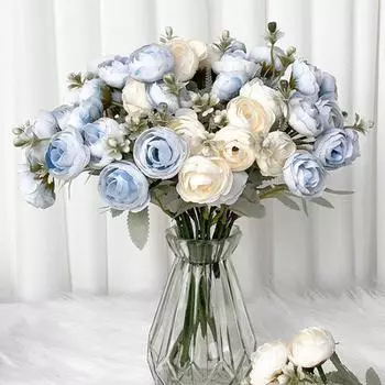 2 шт. искусственных цветов ранункулюсов из искусственного шелка, мини-ранункулюсов, искусственные свадебные цветы-наполнители для букетов своими руками, центральных украшений для свадебного декора белый