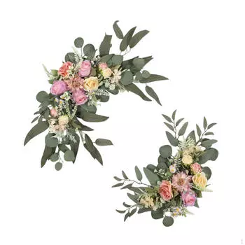 2 шт. искусственных цветов свадебная цветочная композиция гирлянда элегантное украшение для дня святого Валентина розовый