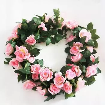 2 шт. искусственный белый цветок искусственная роза подвесная 2,2 м лианы растения листья искусственные гирлянды цветы украшение для свадебной вечеринки