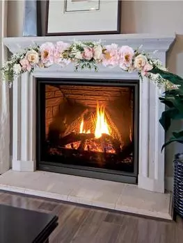 2 шт. искусственный цветок пиона свадебная арка гирлянда декоративная гирлянда с пионами и зелеными листьями для декора стены входной двери шампанского