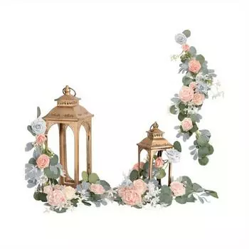 2 шт. искусственный цветок с цветочной гирляндой на спинку стула цветочные композиции центральный элемент стола декор для дома свадьба вечеринка гостиная украшение стола шампанского