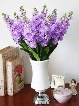 2 шт. искусственный гиацинт фиолетовый цветок большая ветка Fleurs Artificielles поддельные цветы для домашнего свадебного украшения шампанского