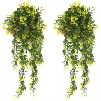 2 шт. Искусственный плющ Искусственное растение плющ Падающий плющ Искусственный лист плюща Арден Украшения для вечеринки фиолетовый