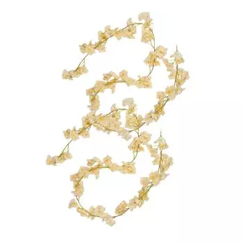 2 шт. искусственный шелк имитация цветущей вишни поддельная виноградная лоза заколка для волос корсаж гирлянда свадебный декор для дома и сада шампанского