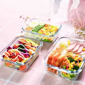 2 шт. изолированный ланч-бокс со скрытым выпускным отверстием, силиконовое уплотнительное кольцо, термосумка, термостойкие стеклянные контейнеры для пищевых продуктов розовый