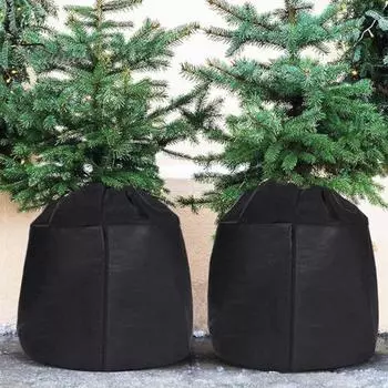 2 шт., изоляционный чехол для растений, защита от замерзания, сумка-шнурок, многоразовый, антифризный чехол для растений с застежкой-молнией для зимних горшечных растений 2pcs