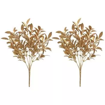 2 шт. Изысканный искусственный цветок для домашнего декора своими руками, искусственный цветок золотистого цвета без запаха