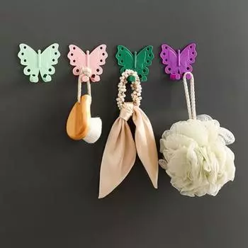 2 шт. Экономят место, яркие цвета, полезные, прочные, выдерживающие нагрузку, держатели для розеток для кухни, настенные крючки, настенные крючки для хранения фиолетовый