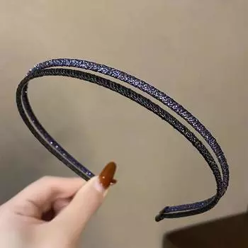 2 шт. Элегантная европейская и американская минималистичная супертонкая повязка на голову для женщин и девушек, ретро резинки для волос, аксессуары для волос