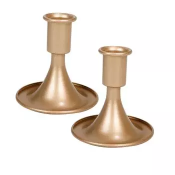 2 шт. Элегантные золотые подсвечники для изысканного подарка