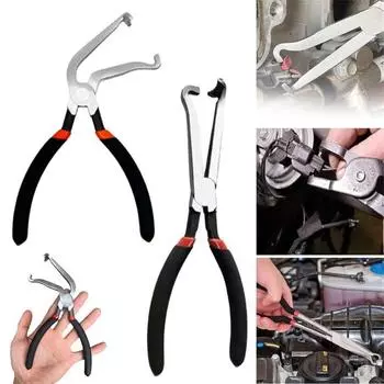 2 шт. Электрические клещи для отсоединения топливопровода, зажимы для бензиновых труб, плоскогубцы с нескользящей ручкой, компактные портативные автомобильные инструменты для отсоединения шлангов 1 Set