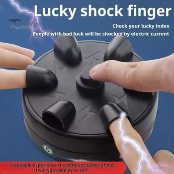 2 шт. Электрошоковая рулетка для вечеринок, игрушка-детектор лжи на палец, батарейки не требуются, захватывающая игра-полиграф для семьи, друзей, встреч, забавная A 2pcs