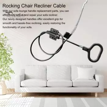 2 шт., кабель для дивана-реклайнера, прочная универсальная ручка с D-образным кольцом, пружинная проволока, металлический кабель для снятия кресла-реклайнера, запасные части 2pcs