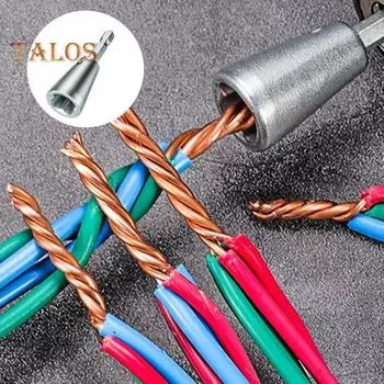 2 шт., кабельные разъемы для скручивания проводов, высокая твердость, нержавеющие, простые в эксплуатации, универсальные инструменты для зачистки проводов, электрическая дрель 2pcs