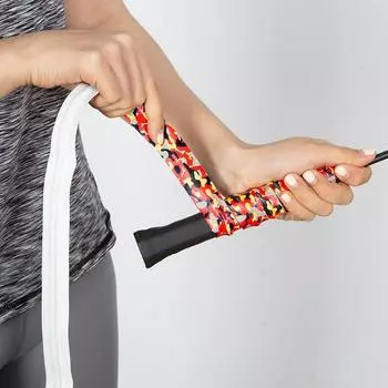 2 шт. камуфляжная клейкая лента для бадминтонной ракетки, противоскользящая лента, впитывающая пот, накладка на теннисную ракетку, ручка для ракетки