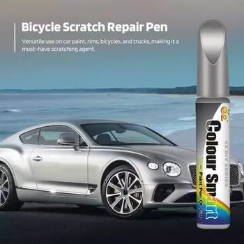 2 шт. Карандаши для подкраски автомобиля, водонепроницаемые, компактные, портативные, паста для ремонта царапин на автомобиле, эффективные ручки для ремонта царапин 2pcs серебряный