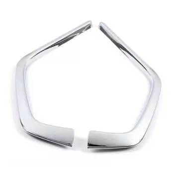 2 шт. карбоновое волокно автомобильный передний бампер декоративная крышка решетка отделка полосы решетка протектор для Toyota RAV4 RAV 4 2019 2020 2024 серебряный