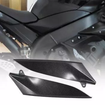 2 шт. карбоновые крышки топливного бака, легкая прочная боковая установка, текстура, ABS, боковая сторона бака мотоцикла