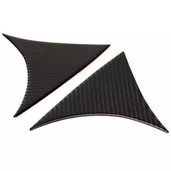 2 шт. Карбоновый спойлер заднего окна, боковая крышка крыла, рамка отделки для Mazda3 Axela 20142018