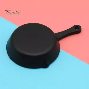 2 шт., кастрюля для кукольного домика, гладкая поверхность, украшение, пластиковая мини-кастрюля для ролевых игр, модель для кукольного домика 2pcs