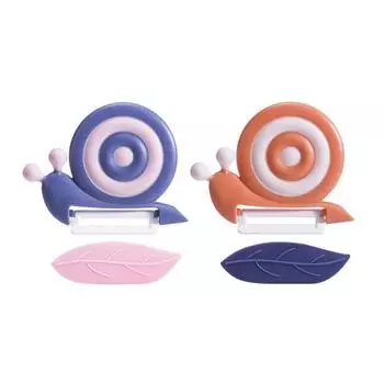 2 шт. Керамическая овощечистка-улитка, картофелечистка с нескользящей ручкой, овощечистка для фруктов и овощей для детей и взрослых, кухонный инструмент A