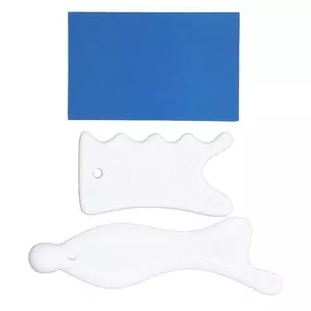 2 шт. Керамические инструменты для лица Гуаша улучшают кровообращение, расслабляют мышцы, акупунктурный инструмент Trigge