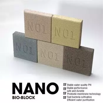 2 шт. керамический фильтр для аквариума, биофильтр, кирпичный блок, высокая скорость потока для аквариума, канистра, фильтр для пруда, морской и пресной воды