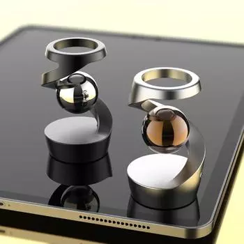 2 шт. кинетический спиннер игрушка металлический настольный плавающий гироскоп оптическая иллюзия кинетический спиннер мяч для домашнего офиса декор 2pcs