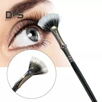 2 шт., кисть для туши в форме веера, щеточка для ресниц, щеточка-палочка для естественного лифтингового эффекта и улучшения нижних ресниц, кисть для ресниц из синтетического волокна, не допускающая размазывания 2pcs