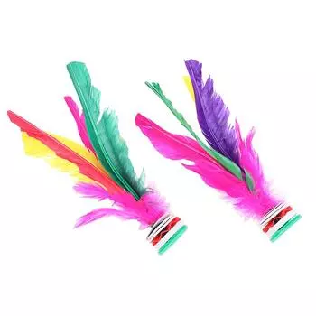 2 шт. Китай Jianzi Fancy Shuttlecock Фитнес-развлечения для физических упражнений