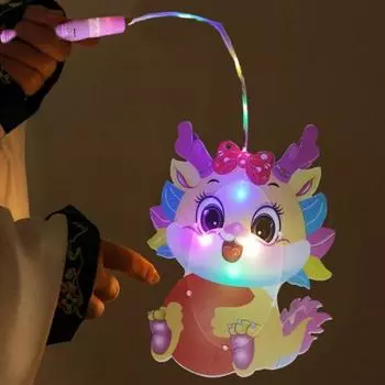 2 шт., китайские драконы, ПВХ фонари, новогодние креативные подарочные фонарики для девочек, вечеринки, фестивали