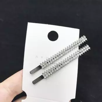 2 шт. Классическая модная жемчужная циркониевая палочка для волос, блестящие заколки для волос с кристаллами и стразами, женские аксессуары для волос, ювелирные изделия