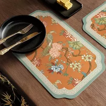 2 шт. Классический стиль диатомовый коврик для всасывания грязи чайный столик теплоизоляционный подставка для дома ресторан кухня дренажный коврик 30*40cm