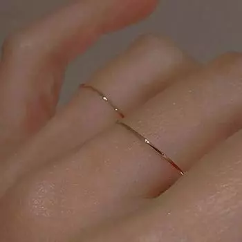 2 шт. классическое простое изящное гладкое женское тонкое кольцо высшего качества ювелирные изделия для женщин и девочек модные свадебные украшения для вечеринки подарок onesize