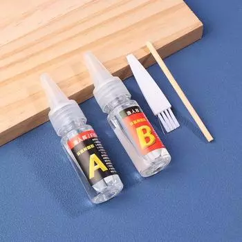 2 шт. Клей для удочек Клей для удочек Эпоксидная смола Ab Клей Прозрачный клей для удочек Клей для ремонта рыболовных снастей one size