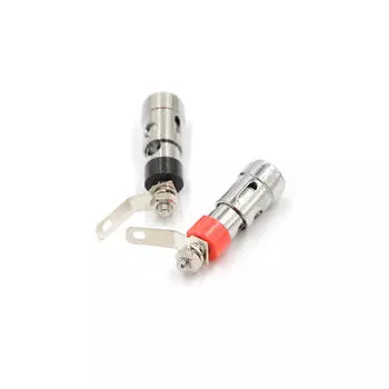 2 шт. клемма для подключения аудиоусилителя динамика, пружинная, никелированная